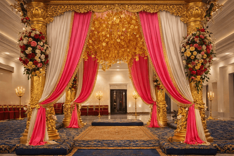 Mahadev Palace elegant wedding hall interior